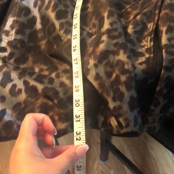 Dennis Basso Reversible Leopard Print Size Water Resistant Puffer Coat BLACK - Picture 6 of 7